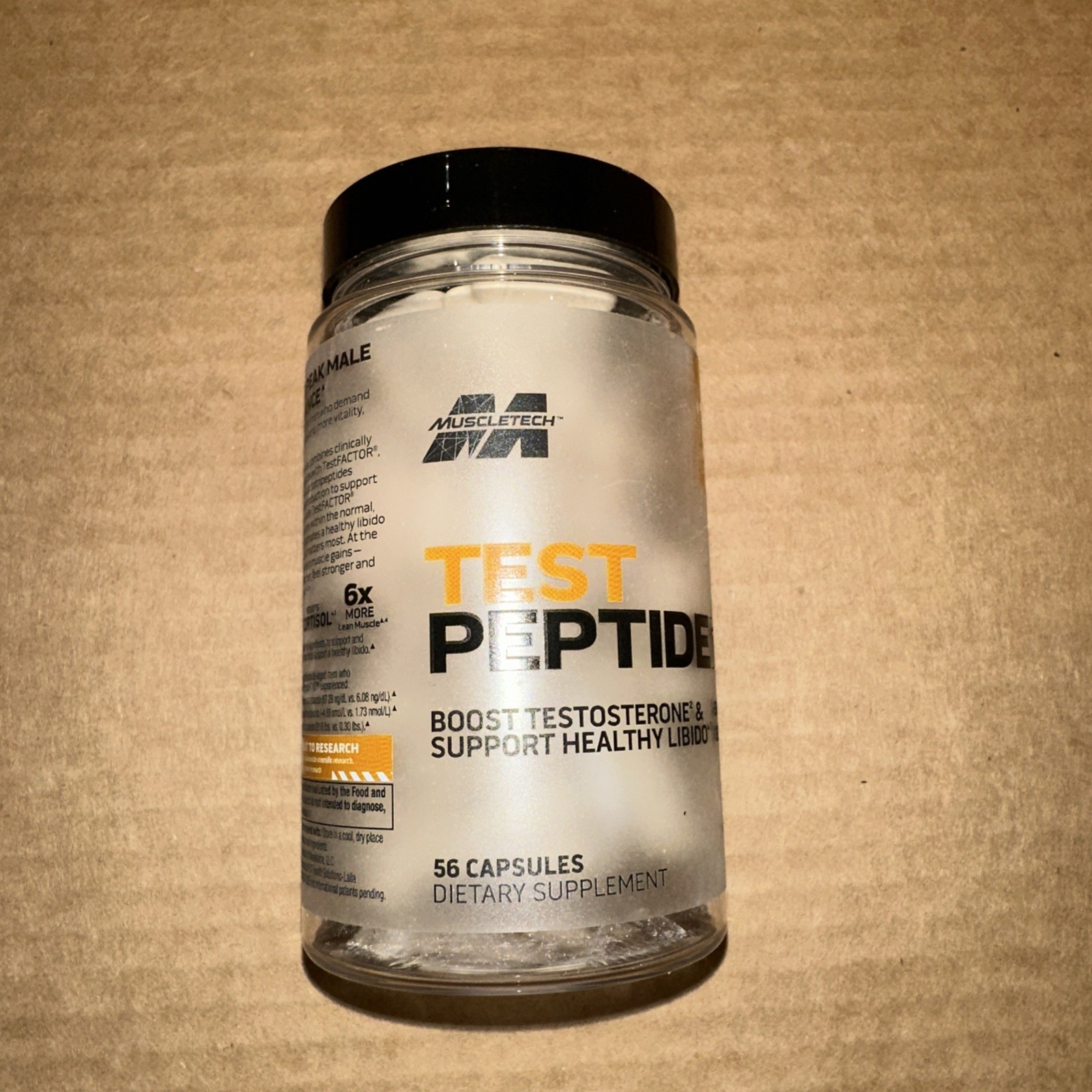 Muscletech Test Peptide T10 Dietary Supplement 56 Capsules Exp 11/28 NEW