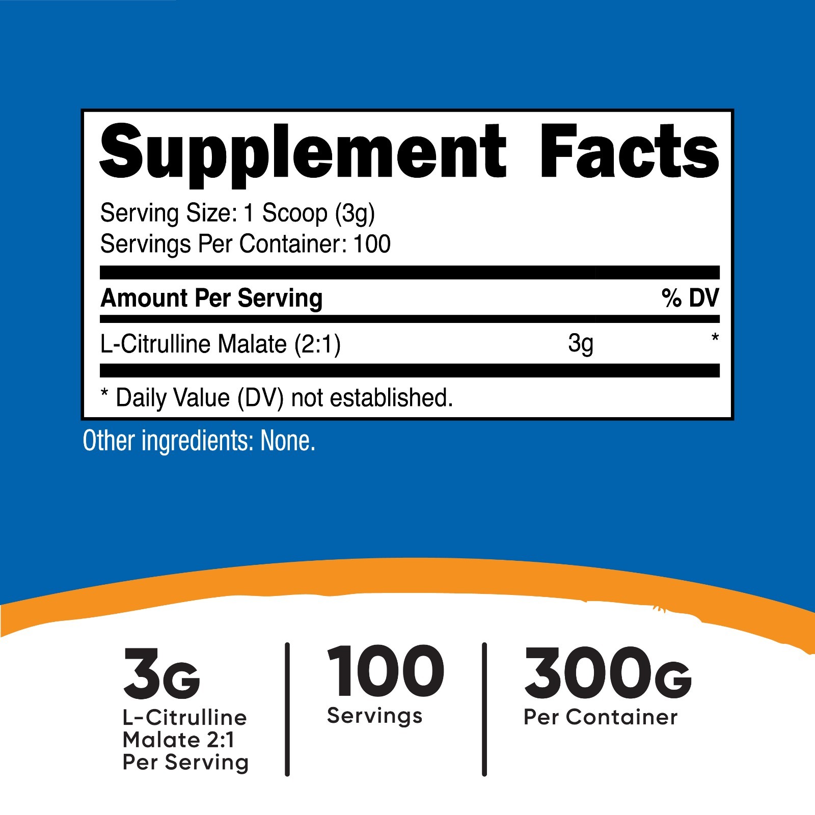 Pure L-Citrulline Malate (2:1) 300G (3 Pack) by Nutricost – 294 Servings