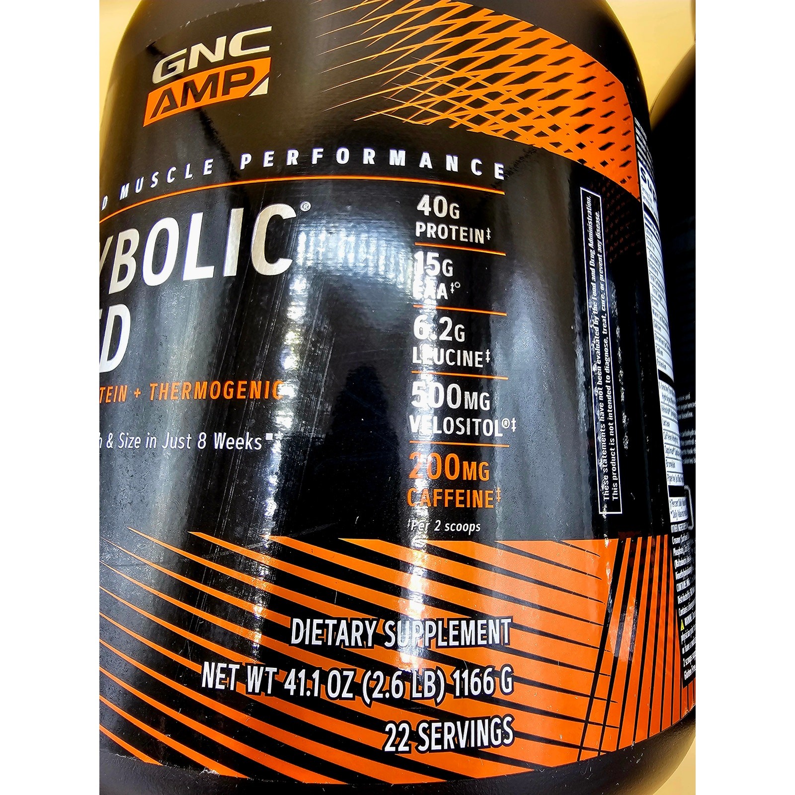 (2) GNC AMP Wheybolic Ripped Strawberries & Cream 2.6 lb / 22 Serv Each EXP 1/28