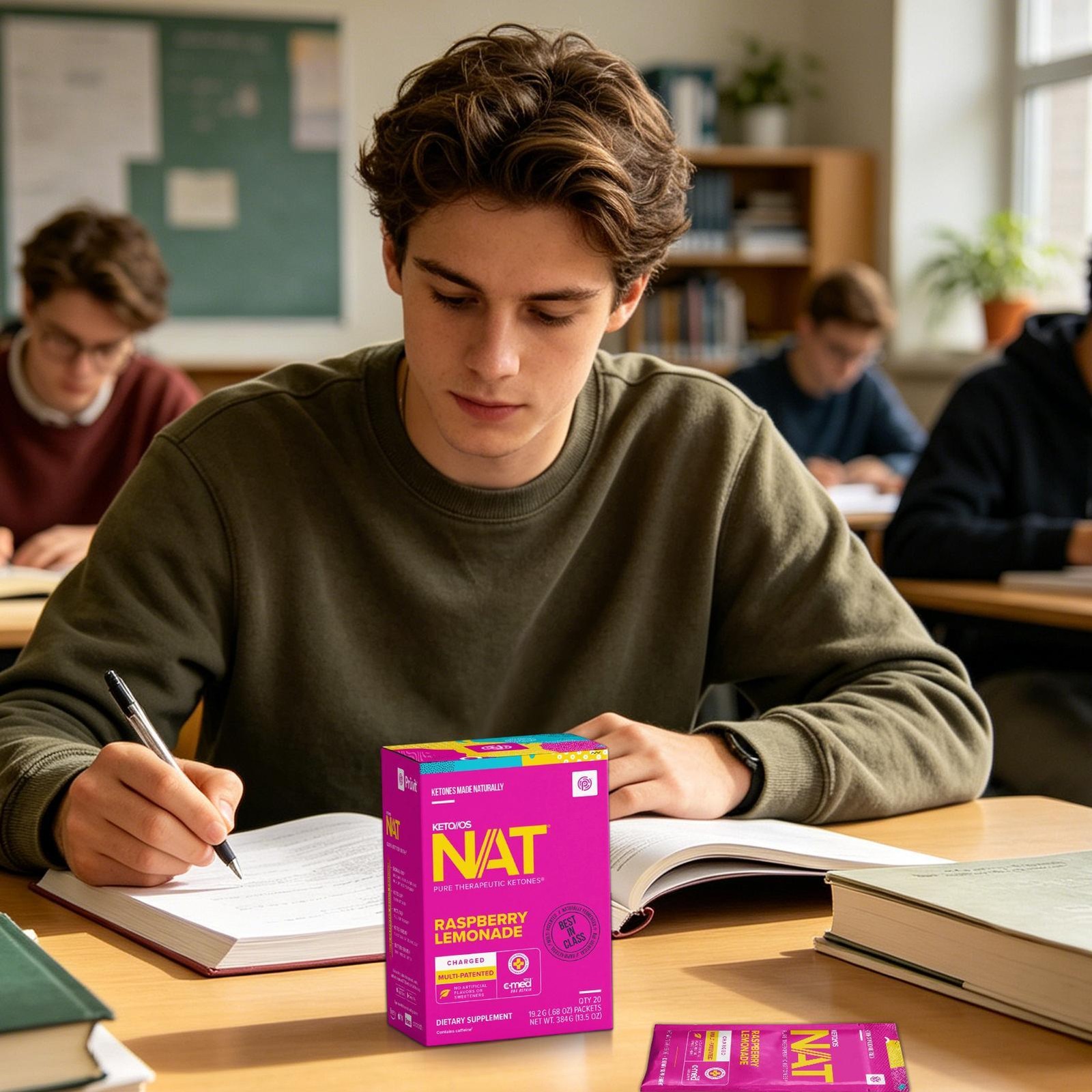 PRUVIT Ketones NAT 20 Packets Charged RASPBERRY LIMONADE