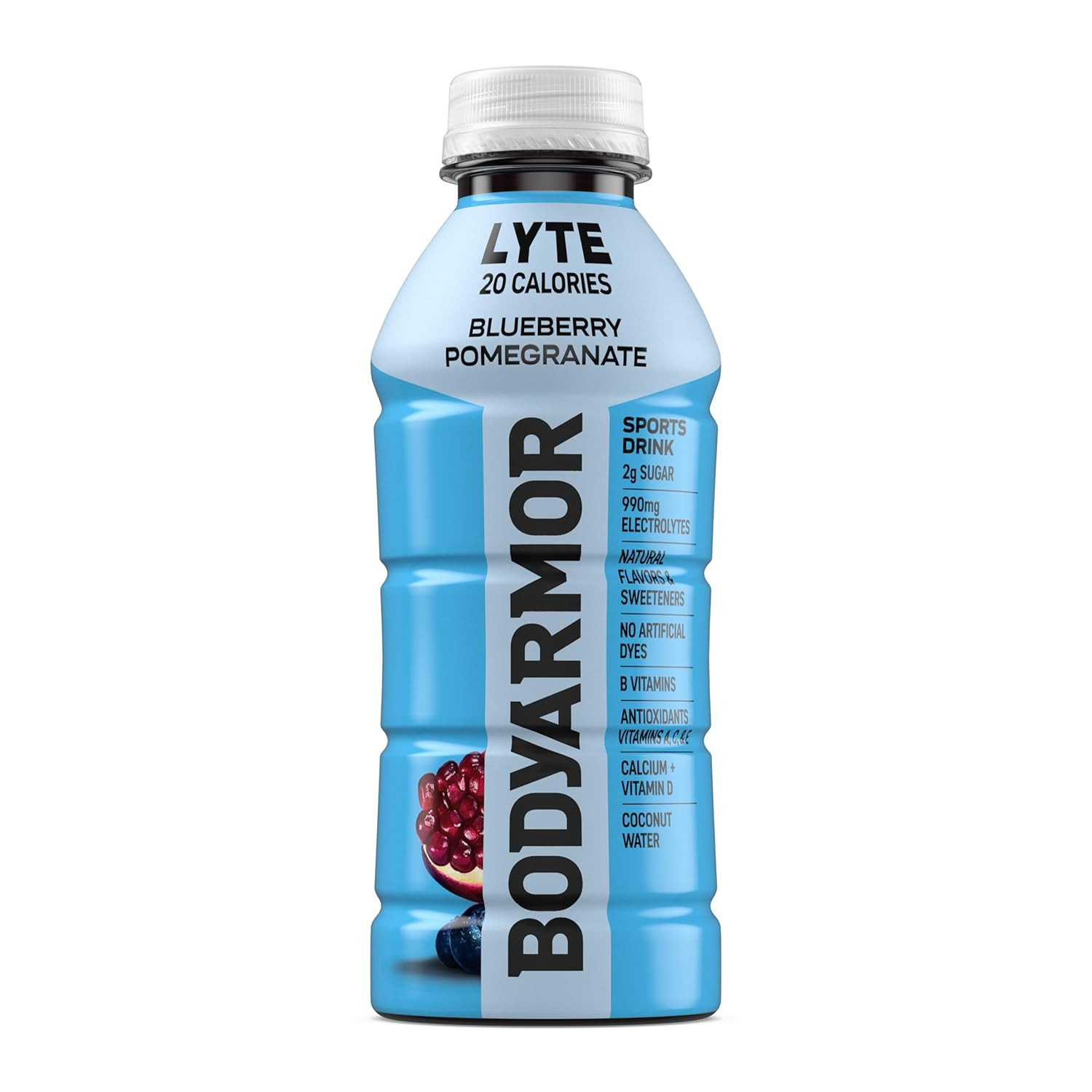 BODYARMOR Lyte Sports Drink, Low-Calorie Blueberry Pomegranate, 16 Fl Oz, 12 Pac