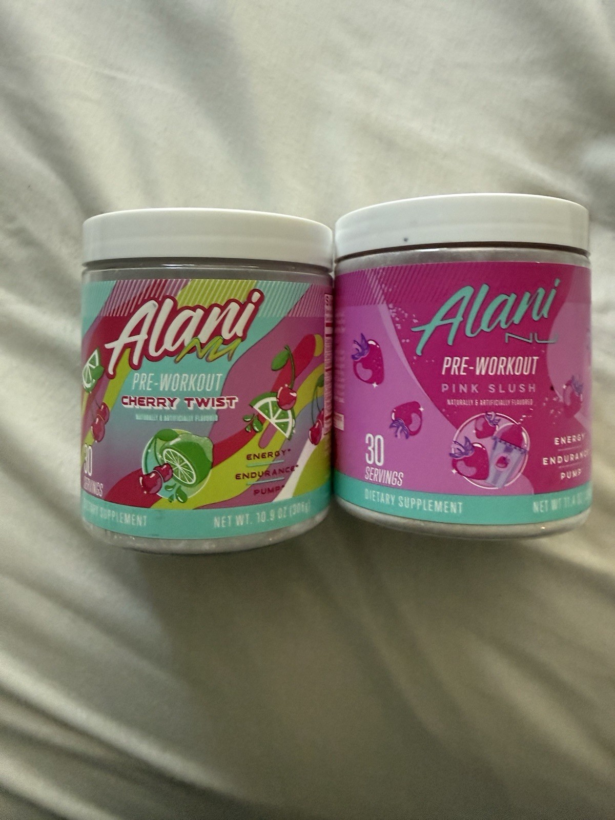 Alani Nu Pre Workout Powder Pink Slush 30 Servings 11.4 Oz. Exp 02/2028