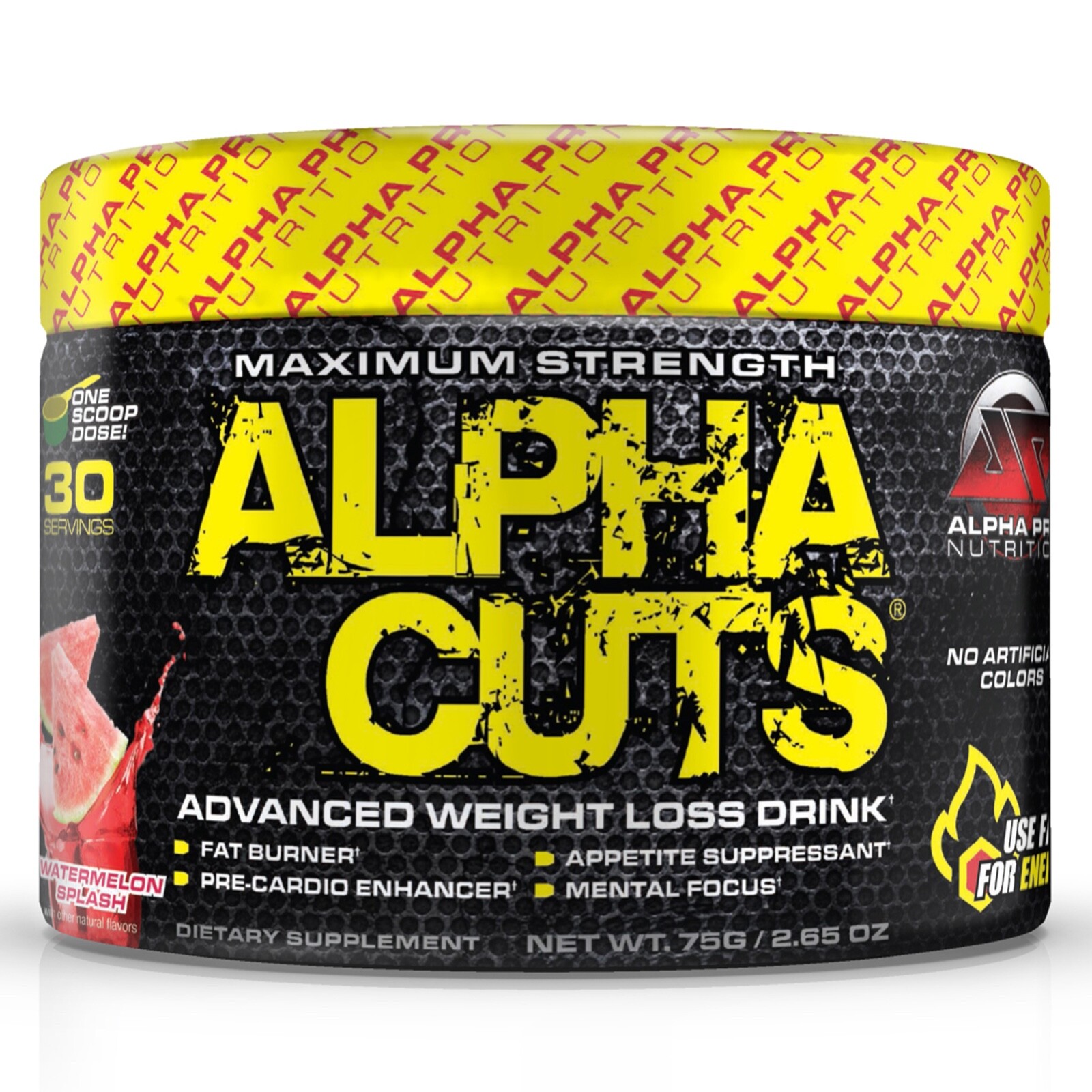 Fat Burner Weight Loss Pre Workout Alpha Cuts Alpha Pro Nutrition burn belly fat