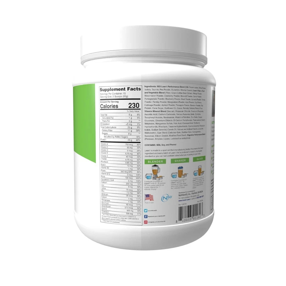 Nutrition 53 Lean1 Chocolate Peanut Butter 2 lbs