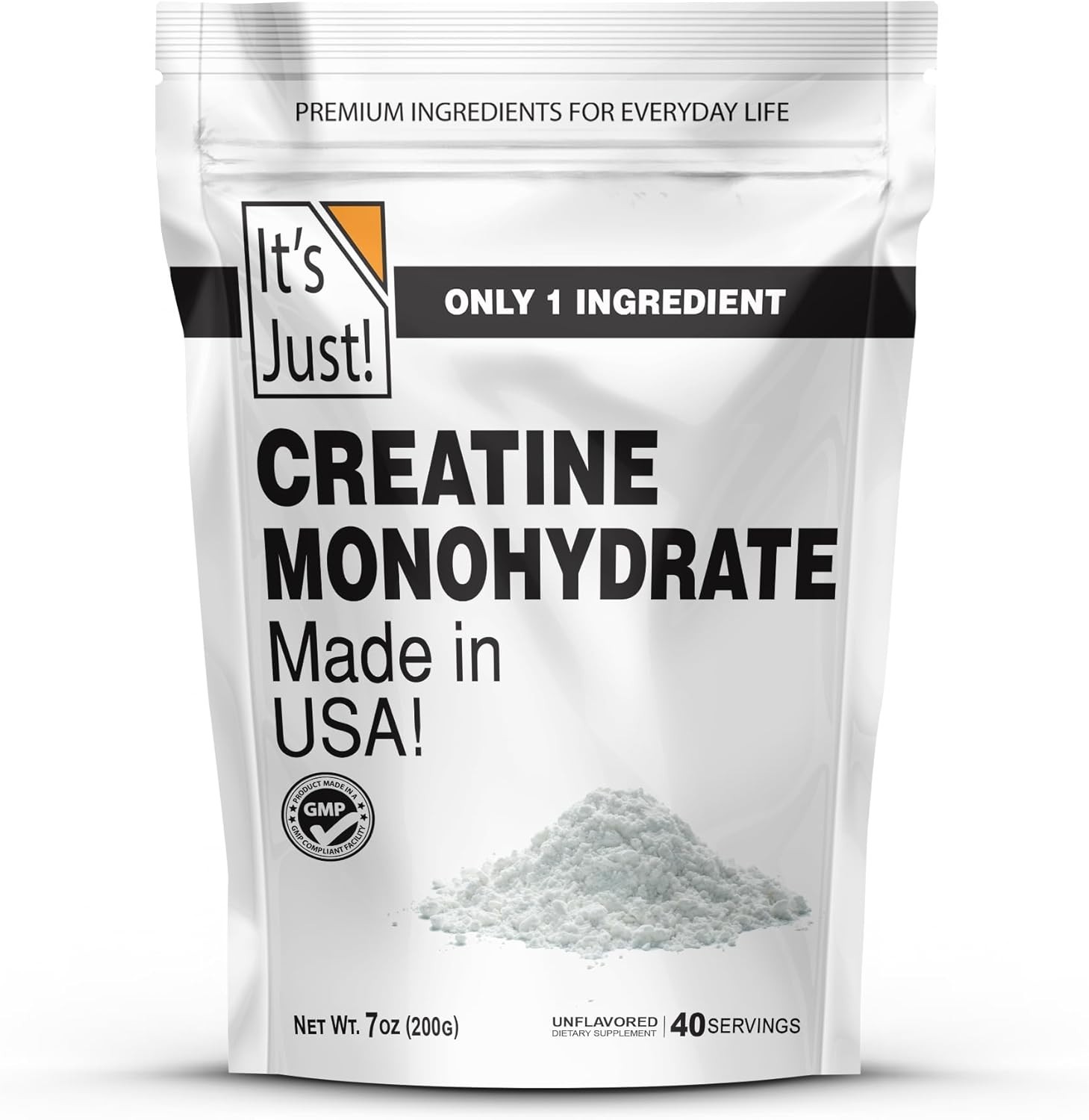 Convenient Creatine Powder – 200g Unflavored, Scoop Included for Easy Mixing