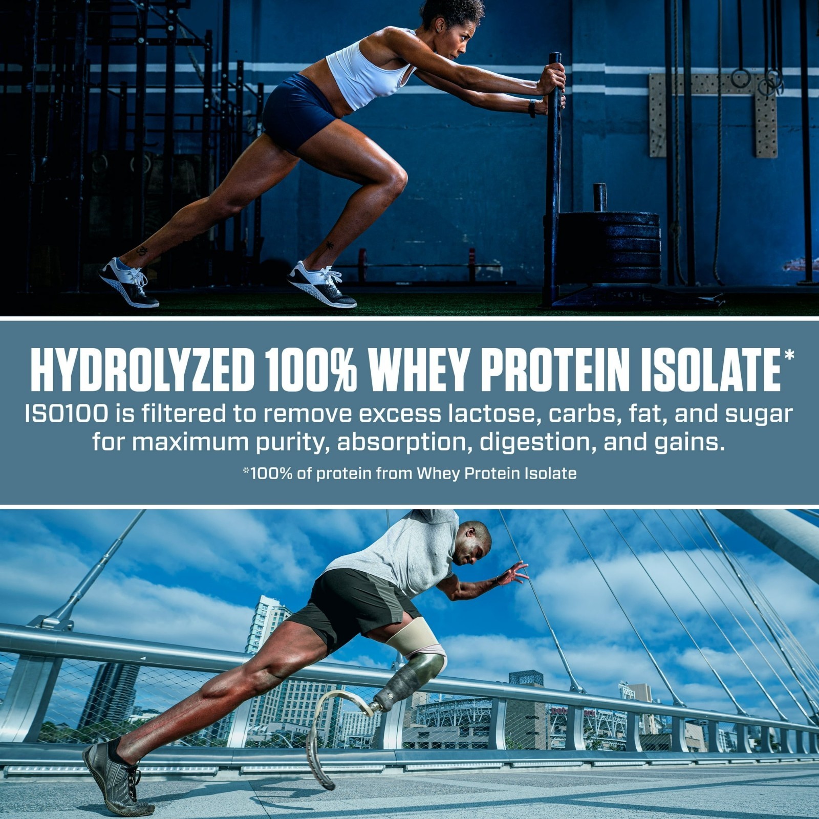 Dymatize ISO100 Hydrolyzed Whey Isolate Protein Powder, Cookies, 20 Servings