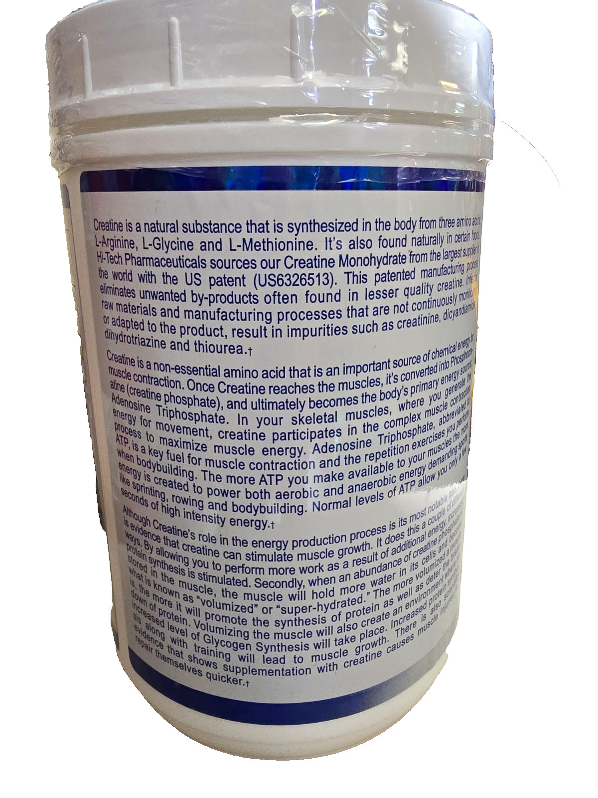 Hi-Tech Pharmaceuticals Pure Creatine Monohydrate Powder 1000g 200 Serving 04/26
