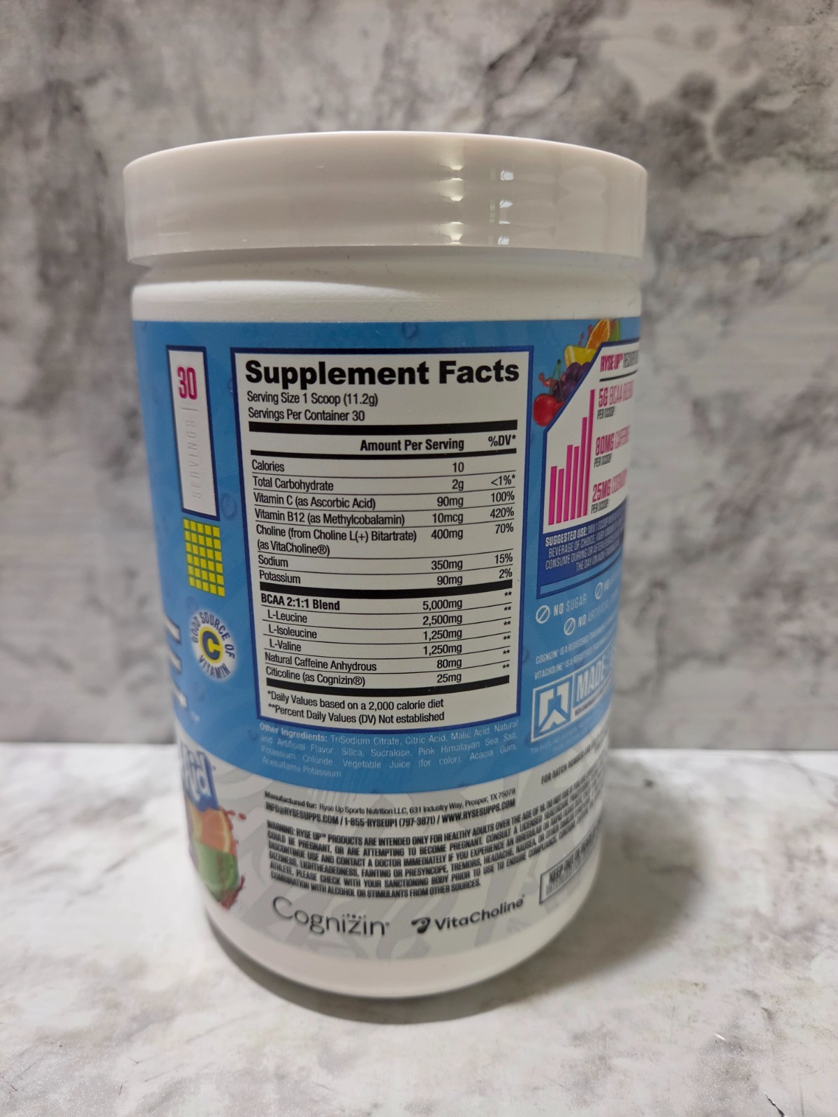 Ryse Element Series BCAA Focus Tropical Punch Kool-Aid 11.9 OZ 6/2027