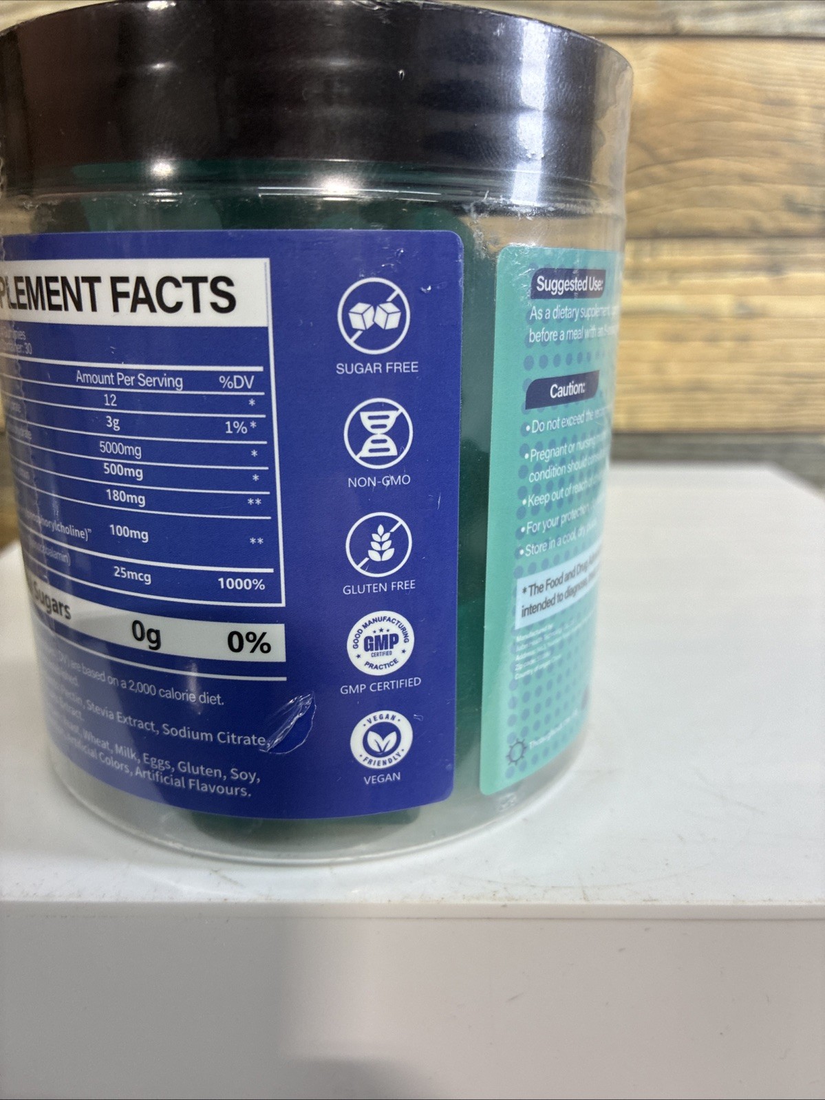Creatine Monohydrate Gummies – 120 Count, 5000mg, Blueberry Flavor, LOT OF 2😳