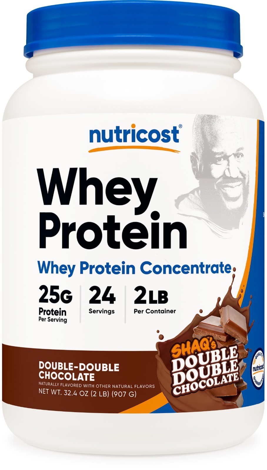 Nutricost Whey Protein Concentrate Powder (Shaq’s Double Double Chocolate) 2LBS
