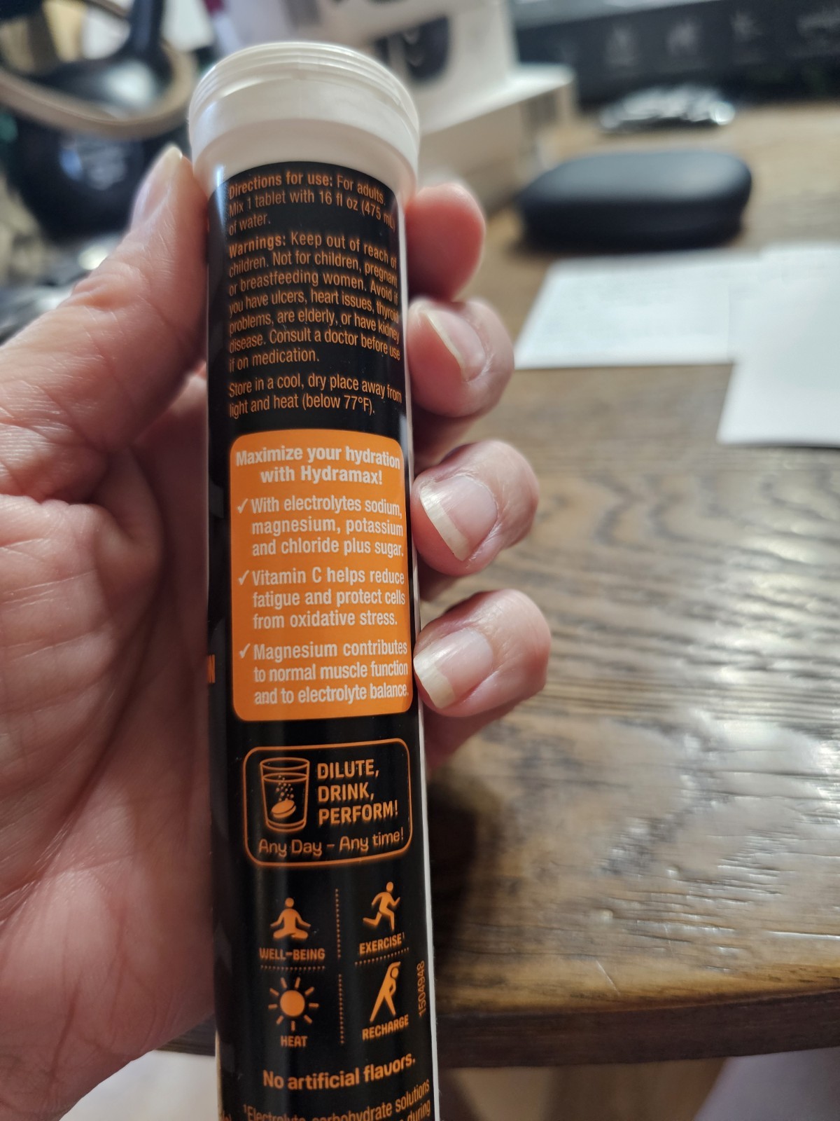 UPSA HydraMax Electrolyte Tablets Orange 16ct Exp 08/2027