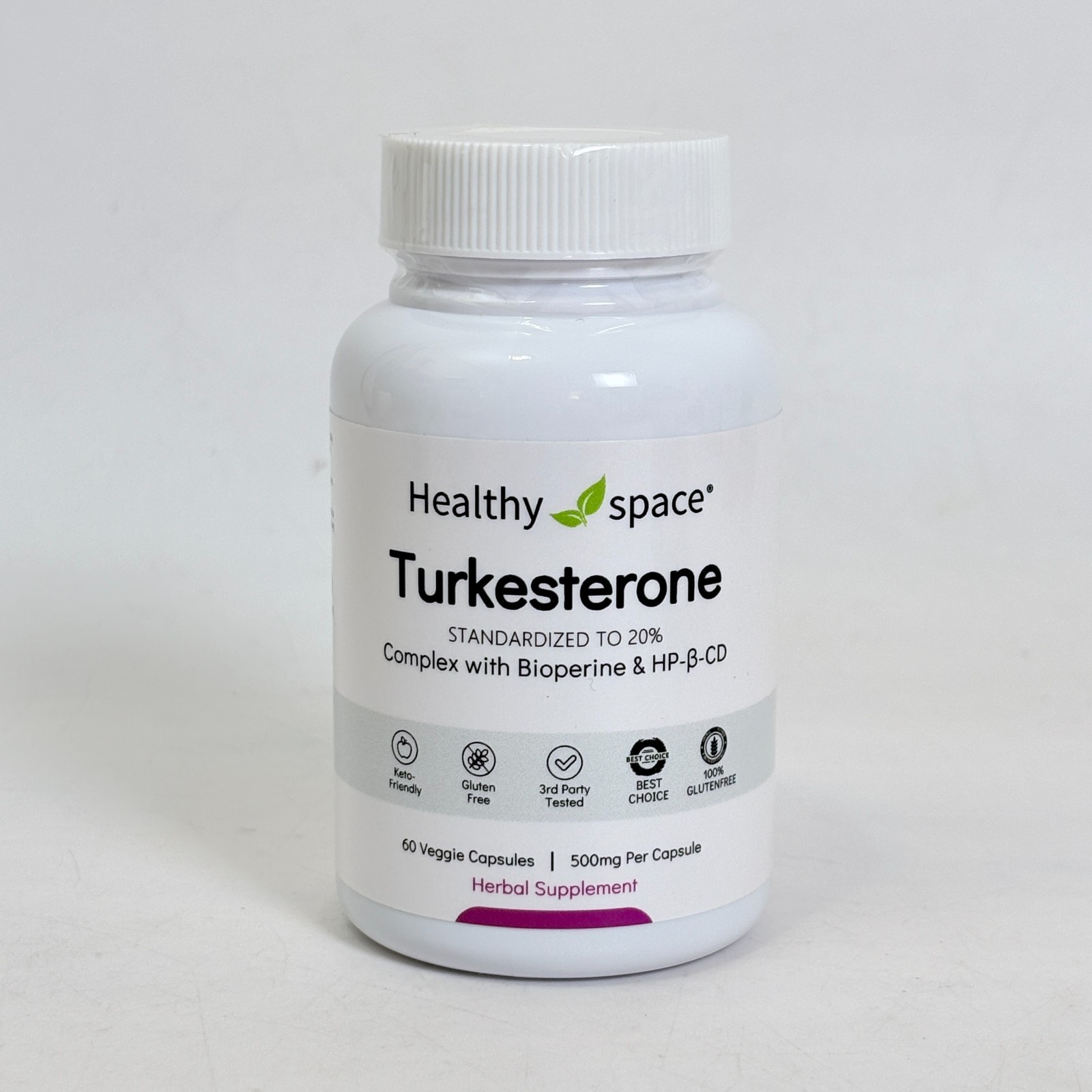 RAW Nutrition Turkesterone Complex Natural Lean Muscle Builder 500mg 60 Capsules