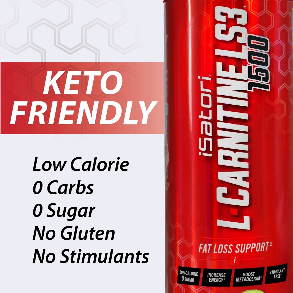 L-CARNITINE LS3 1500 Fat Loss-Metabolism Activator-Strawberry Kiwi- 32 Servings