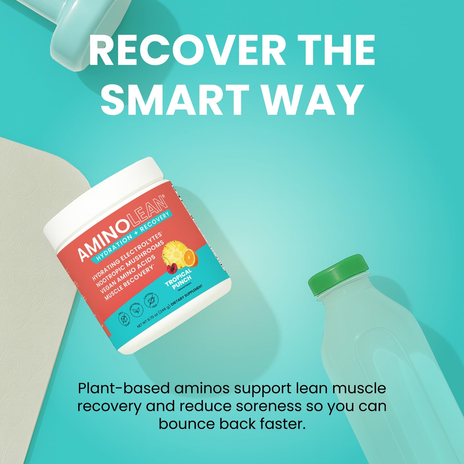 AminoLean Hydration + Amino Acids Recovery System – 8.91 Ounce (Pack of 1)
