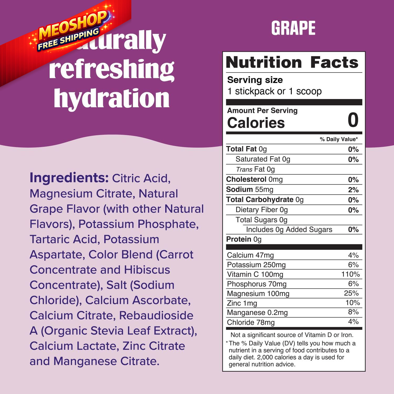 Ultima Replenisher Daily Electrolyte Powder 3.8 Ounce (Pack of 1), Grape