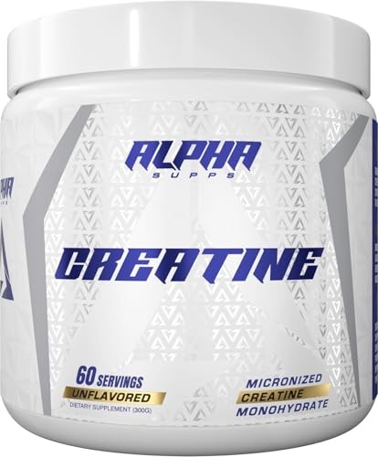 Creatine Monohydrate Powder Micronized Unflavored 300g 60 Servings