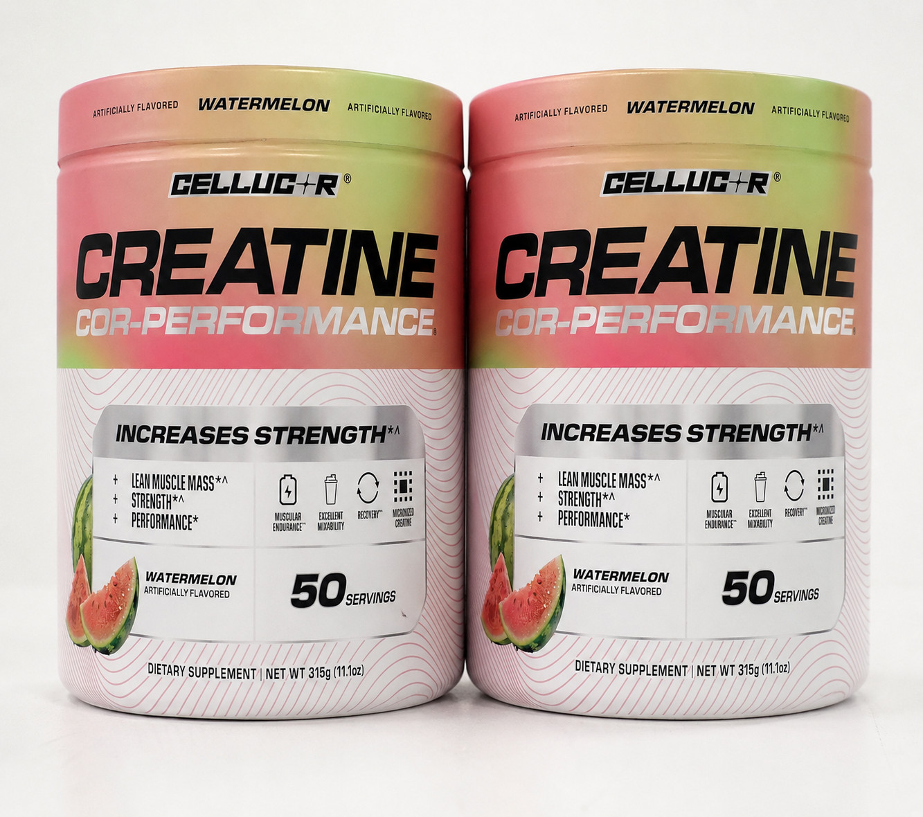 2 Pack Cellucor COR-Performance Creatine Watermelon 50 Servings Exp 08/2026