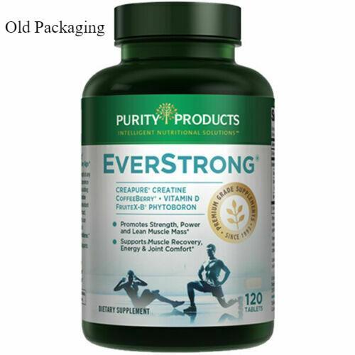 Purity Products EverStrong 120 Tablets Creapure Creatine New & Fresh exp 8/2025