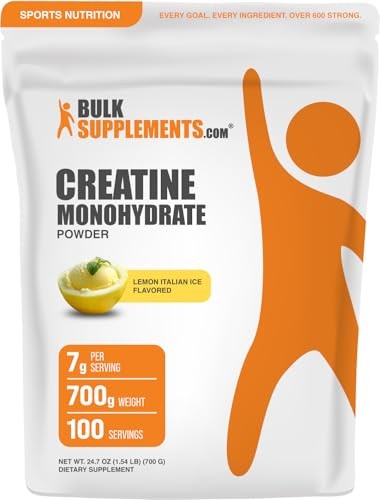Creatine Monohydrate Powder 700g Micronized Lemon Italian Ice