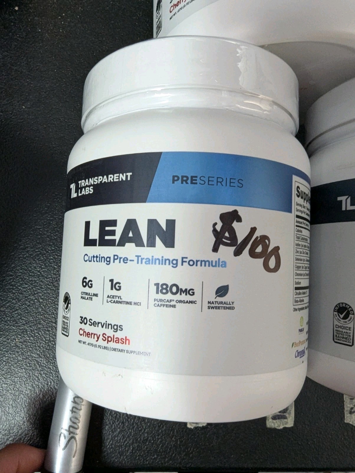 3 NEW Transparent Labs Lean Series Pre Workout Men Women Cherry Splash