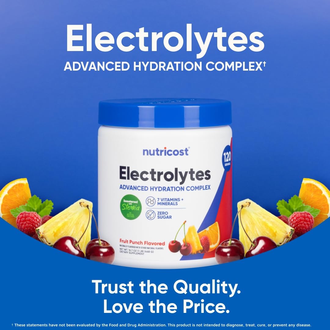 Nutricost Electrolyte Complex Powder (120 Servings, 1.04 Pound (Pack of 1)