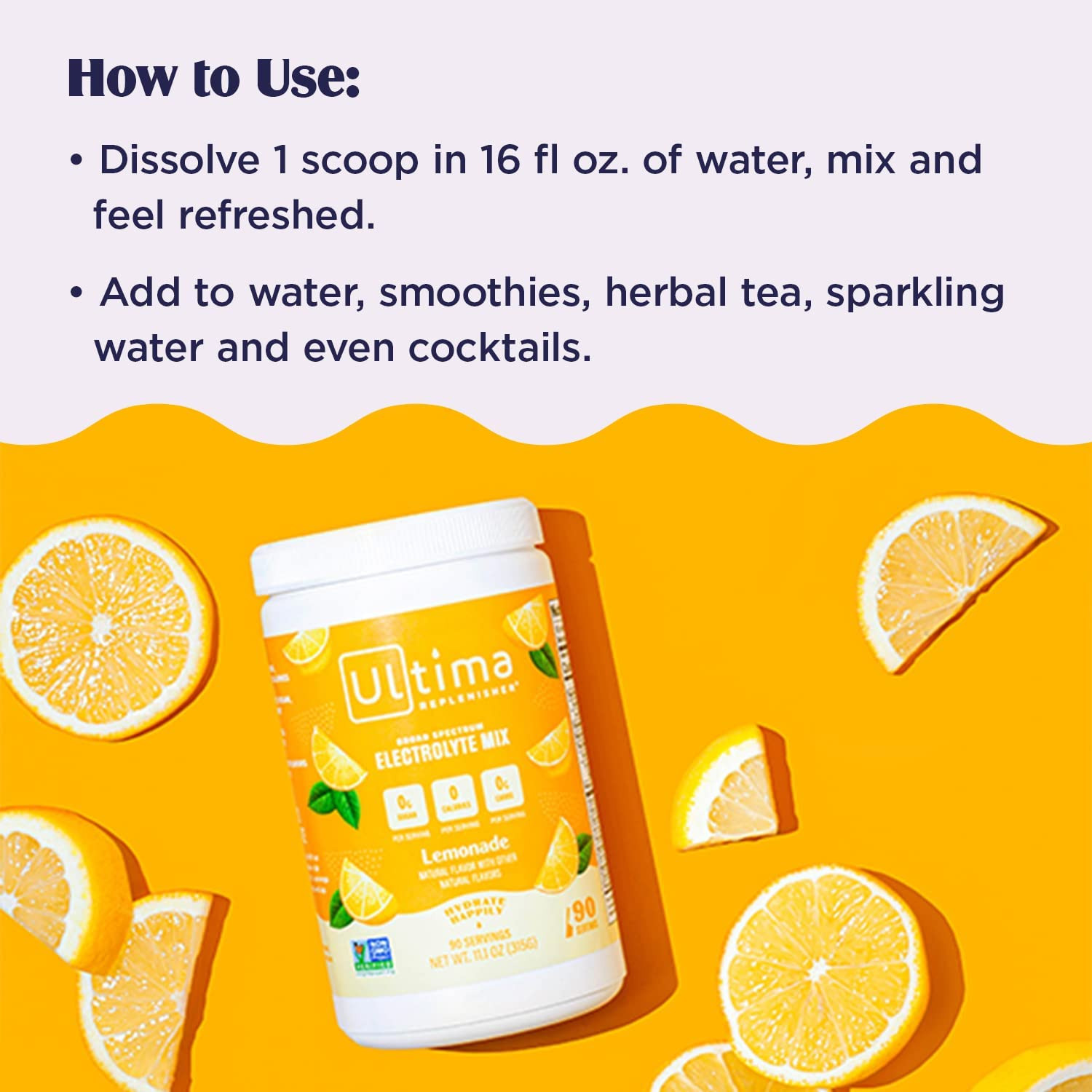 Ultima Replenisher Hydration Electrolyte Powder- 90 Servings- Keto & Sugar Free-