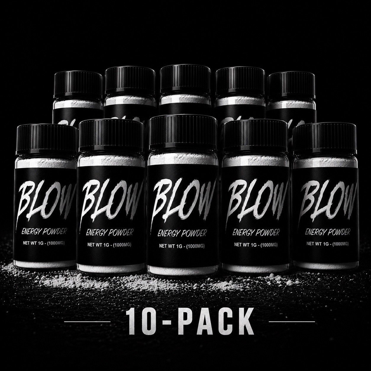 Blow Energy Powder – 400MG Caffeine – Instant Energy Pre Workout – 10 Pack