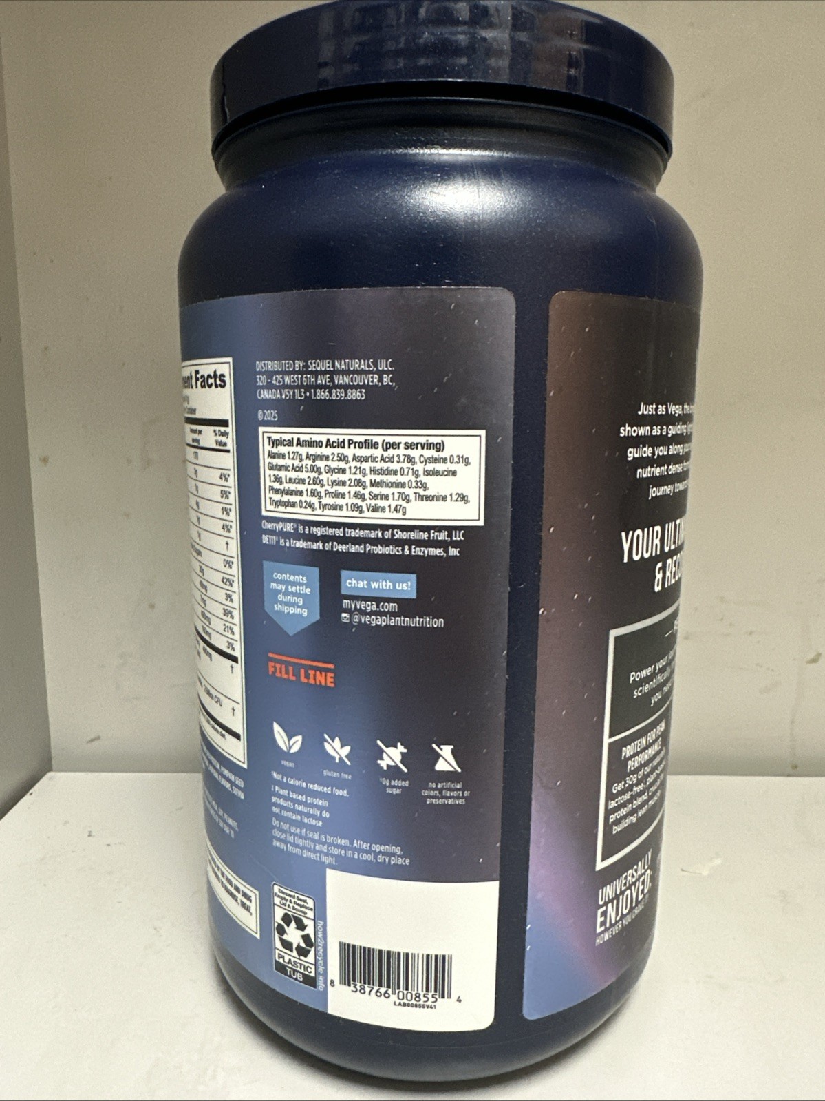 Vega Protein Powder + Recovery – 30g Plant Based Protein – Creamy Vanilla