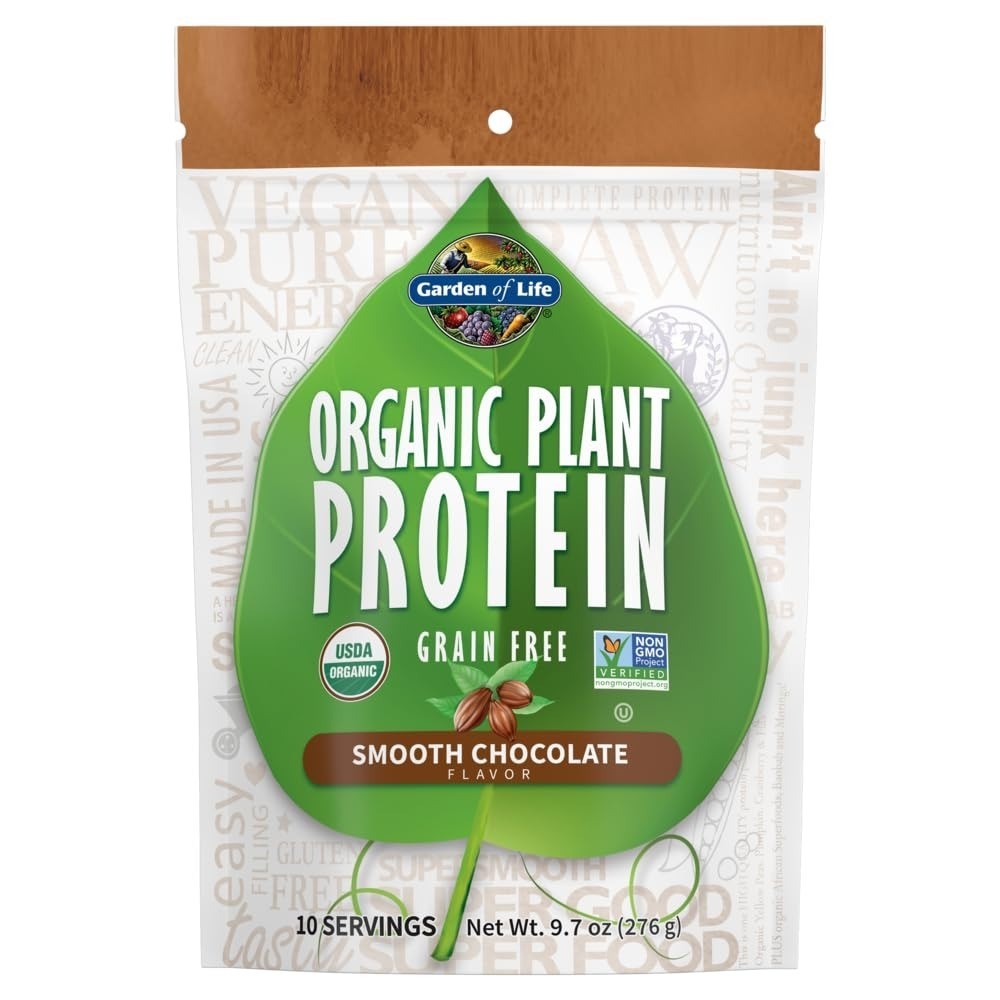 Garden of Life Organic Plant Protein Powder Vanilla Flavor 10 Servings