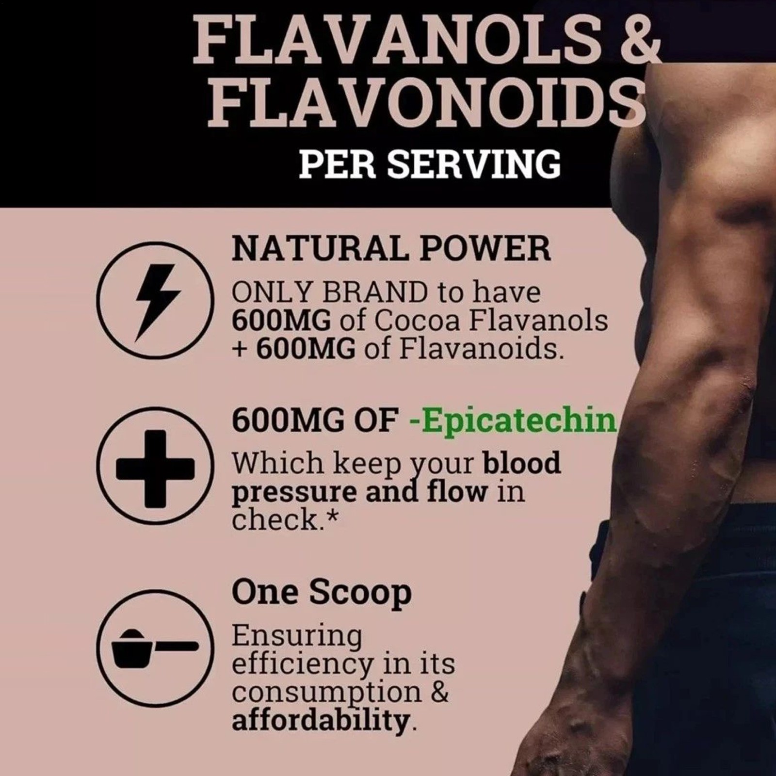 Black Suitable For Est Maximum Flavanol Cocoa Powder 200g Nutrition Booster Body
