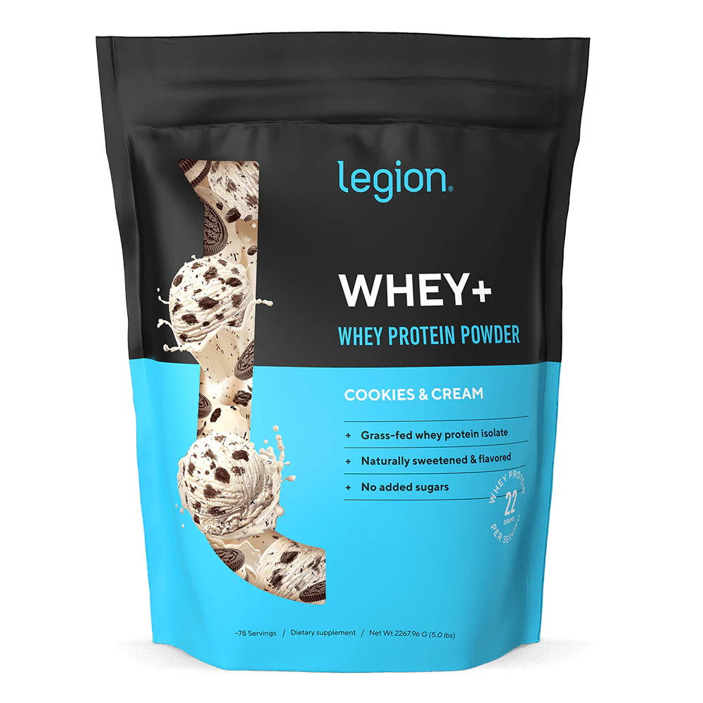 Whey+ Protein Isolate Powder naturally sweetened and flavored