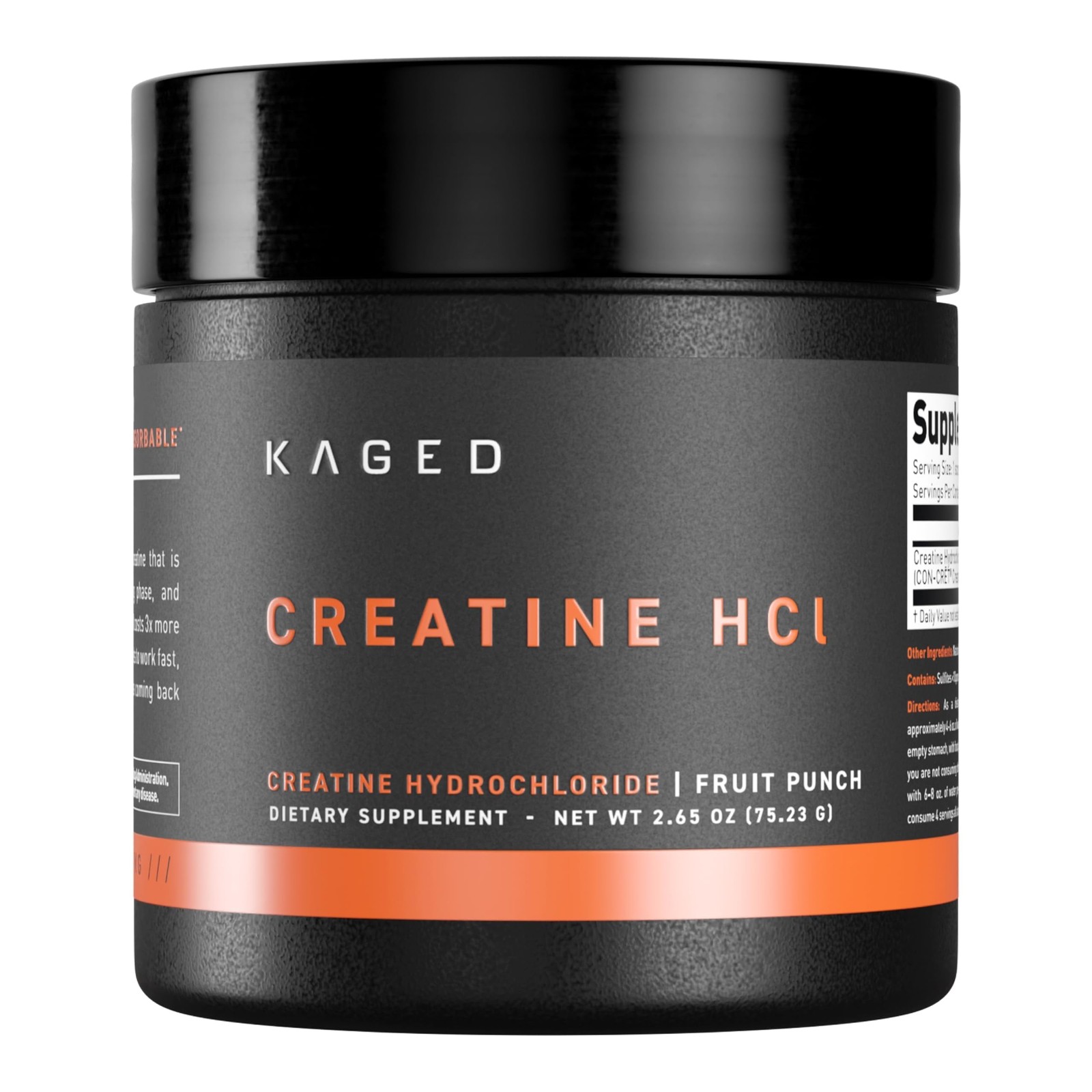 Creatine HCl Powder | 7X Concentrated 2.65 Ounce (Pack of 1), No Color