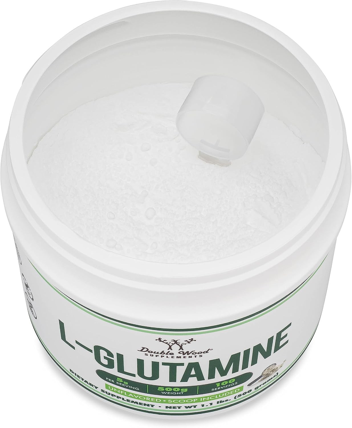 L Glutamine Powder 1.1Lbs (100 Servings of 5 Grams Each – Third Party Tested L-G
