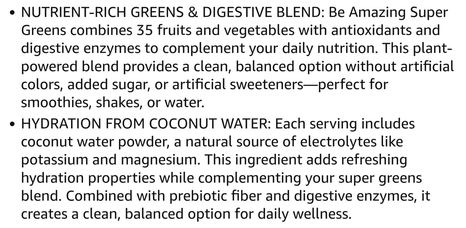 BE Amazing SUPER GREENS Powder 11 oz ( 25 Serv ) Natural Pink Lemonade 10/26