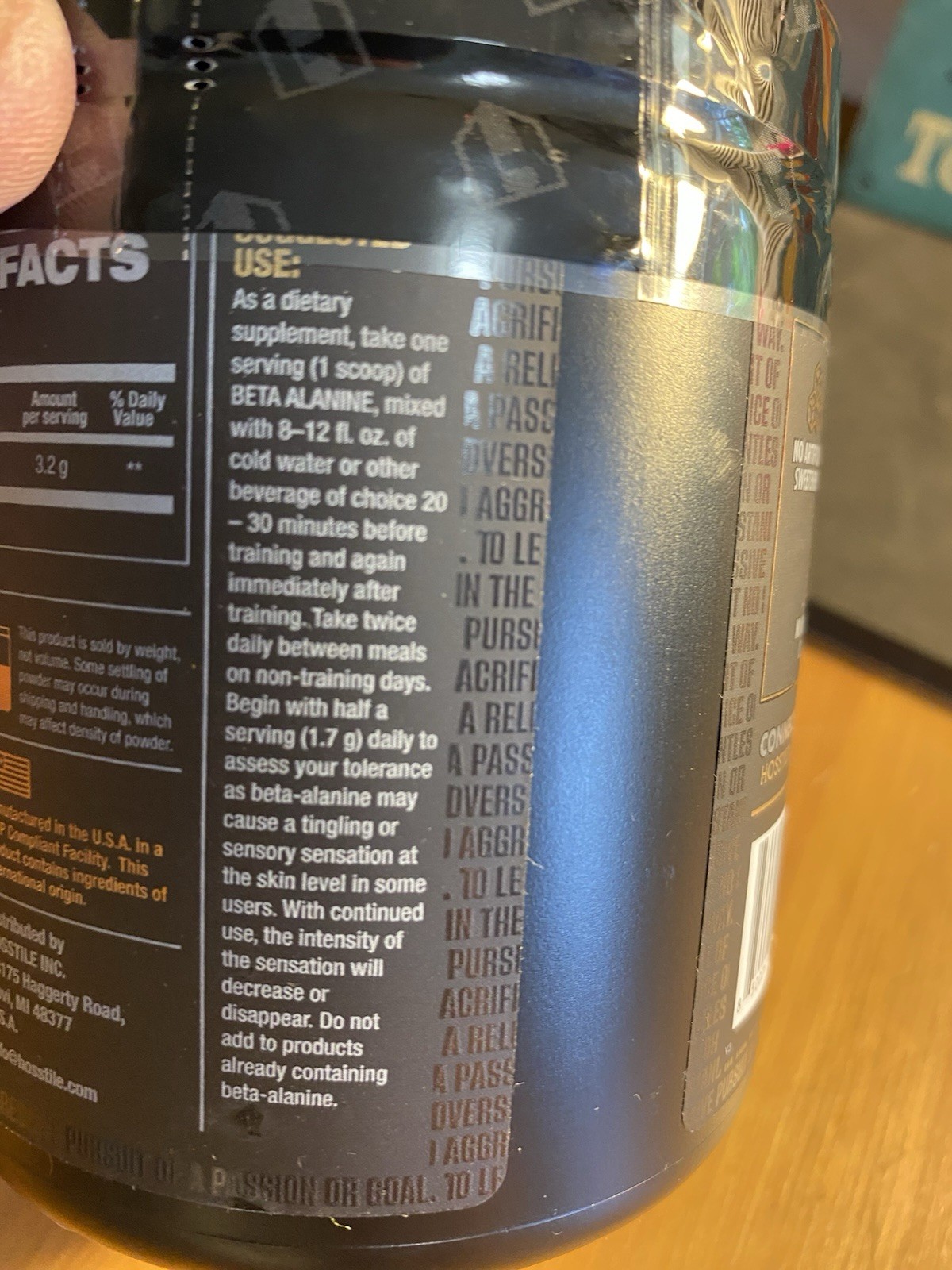 Beta Alanine Powder for Endurance & Recovery – 60 Serv