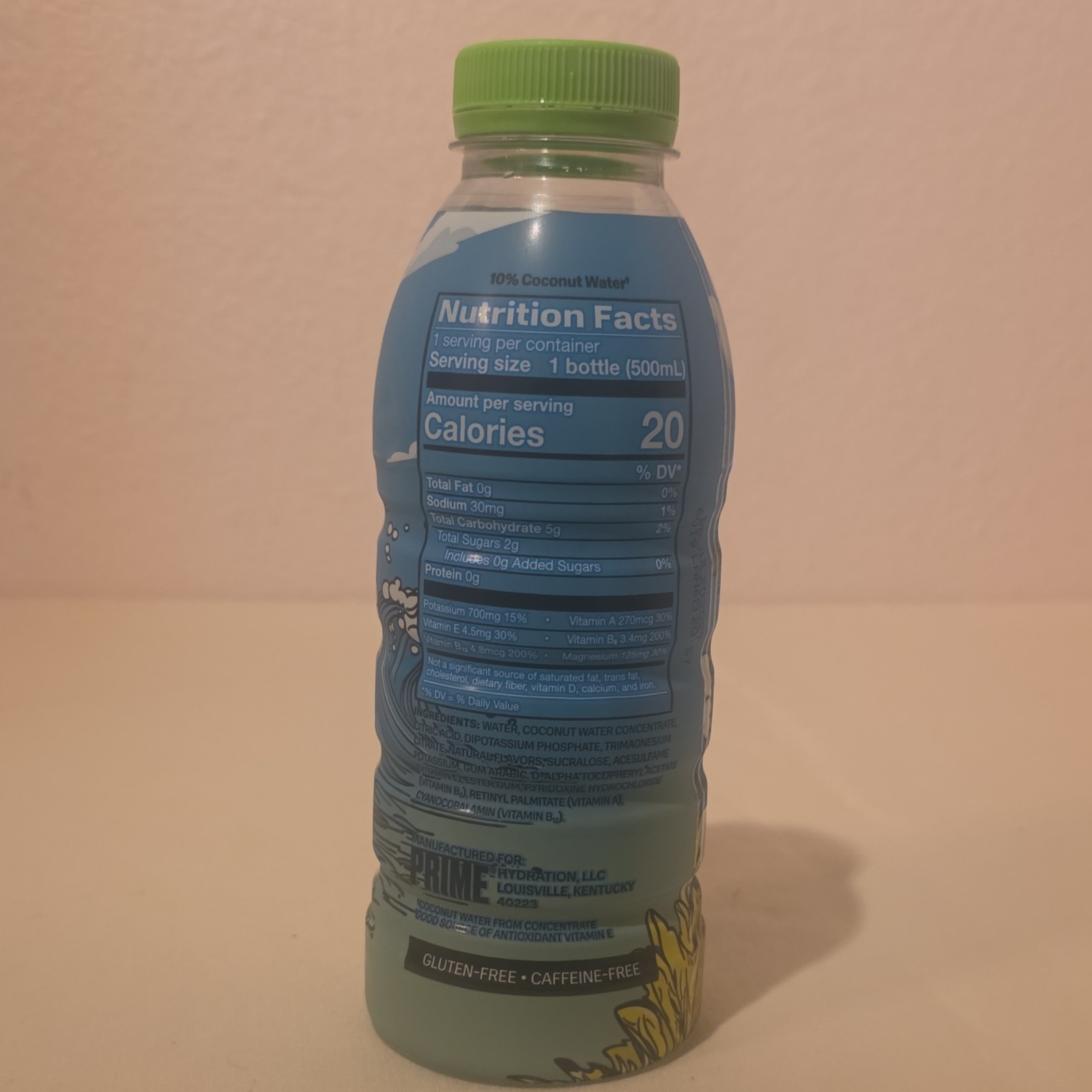 Prime Hydration Drink Citrus Tide Gluten-Free Caffeine-Free 16.9 fl oz