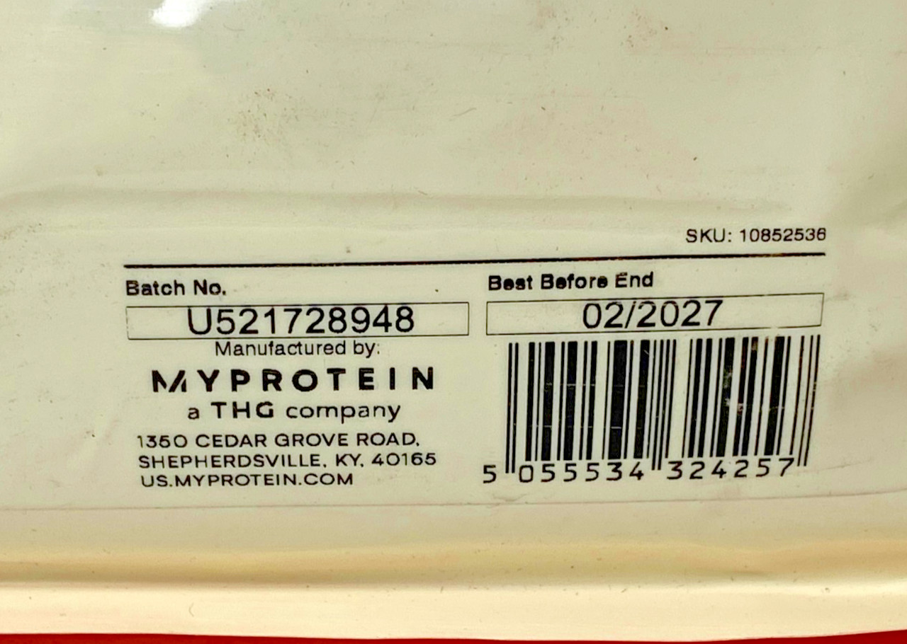 Myprotein Impact Whey Protein Drink Mix 2.2lbs, Vanilla Ice cream 02/2027