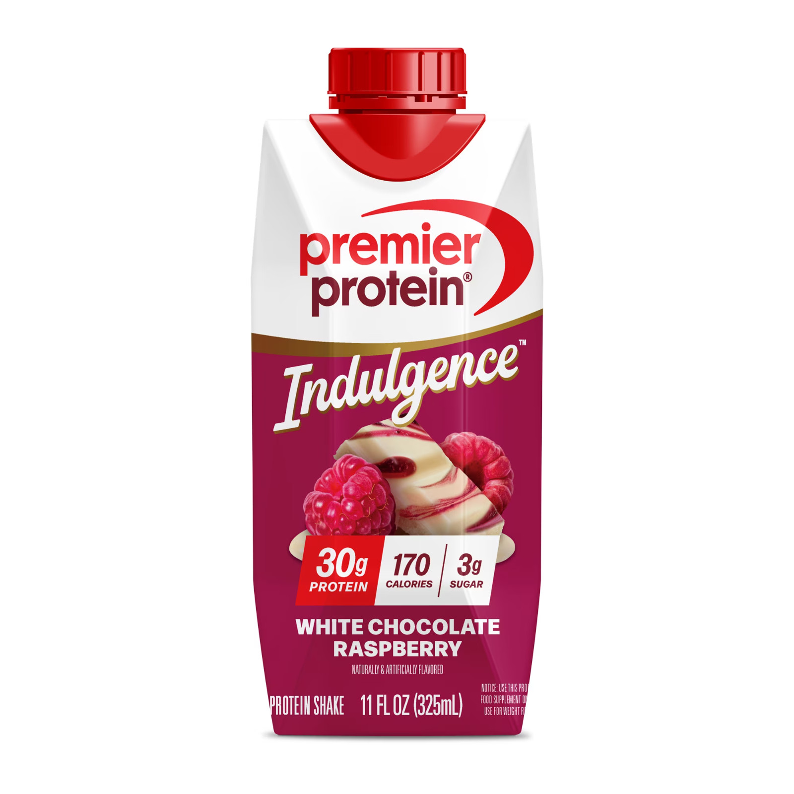 Premier Protein Indulgence Protein Shake, White Chocolate Raspberry, 30g Protein