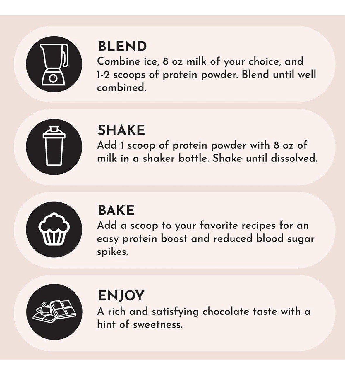 Just Ingredients Protein Powder Chocolate | 24g Protein | 15 Servings