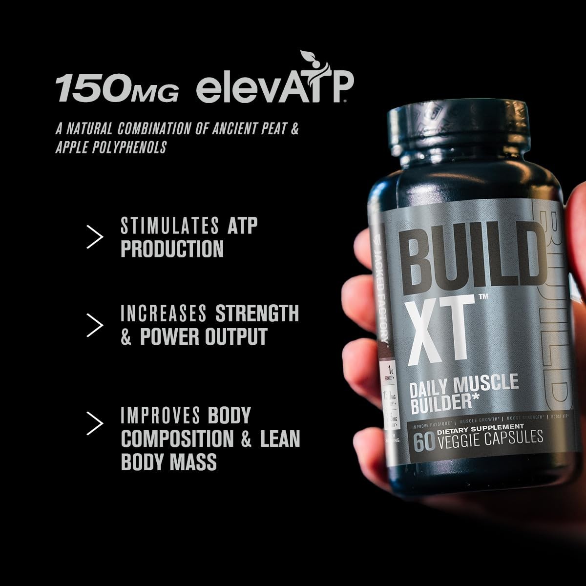Jacked Factory BuildXT Daily Muscle Builder & Performance Enhancer Muscle Bu…