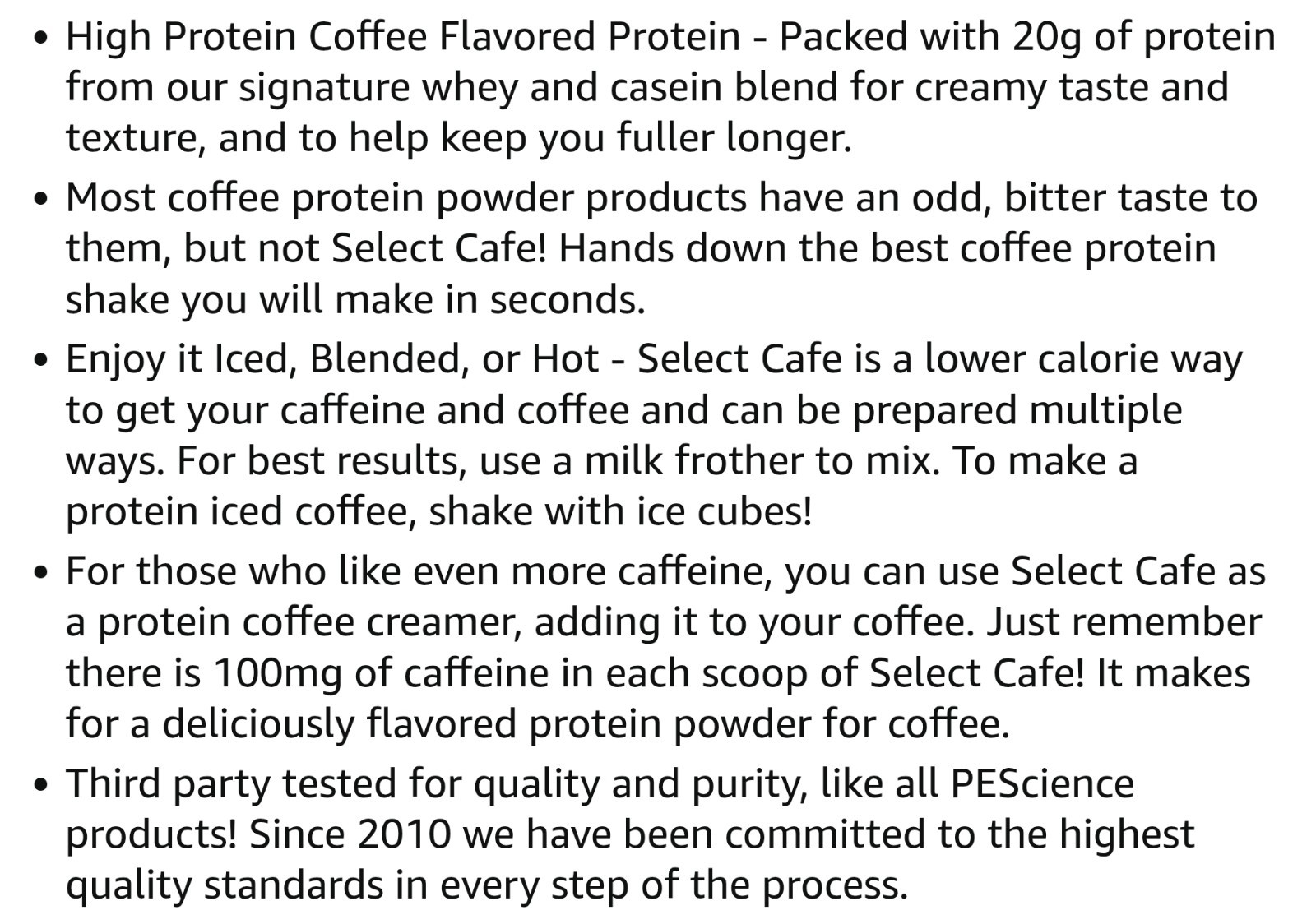 PESCIENCE SELECT PROTEIN Café Series 1.4 lb (20 Serv) Van Sweet Cr BEST BY 09/26
