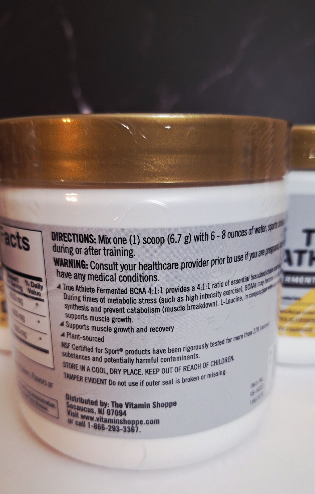 2 Tubs – True Athlete Fermented BCAA, 30 Serv, Zero Calories or Sugar, 04/2027✨️
