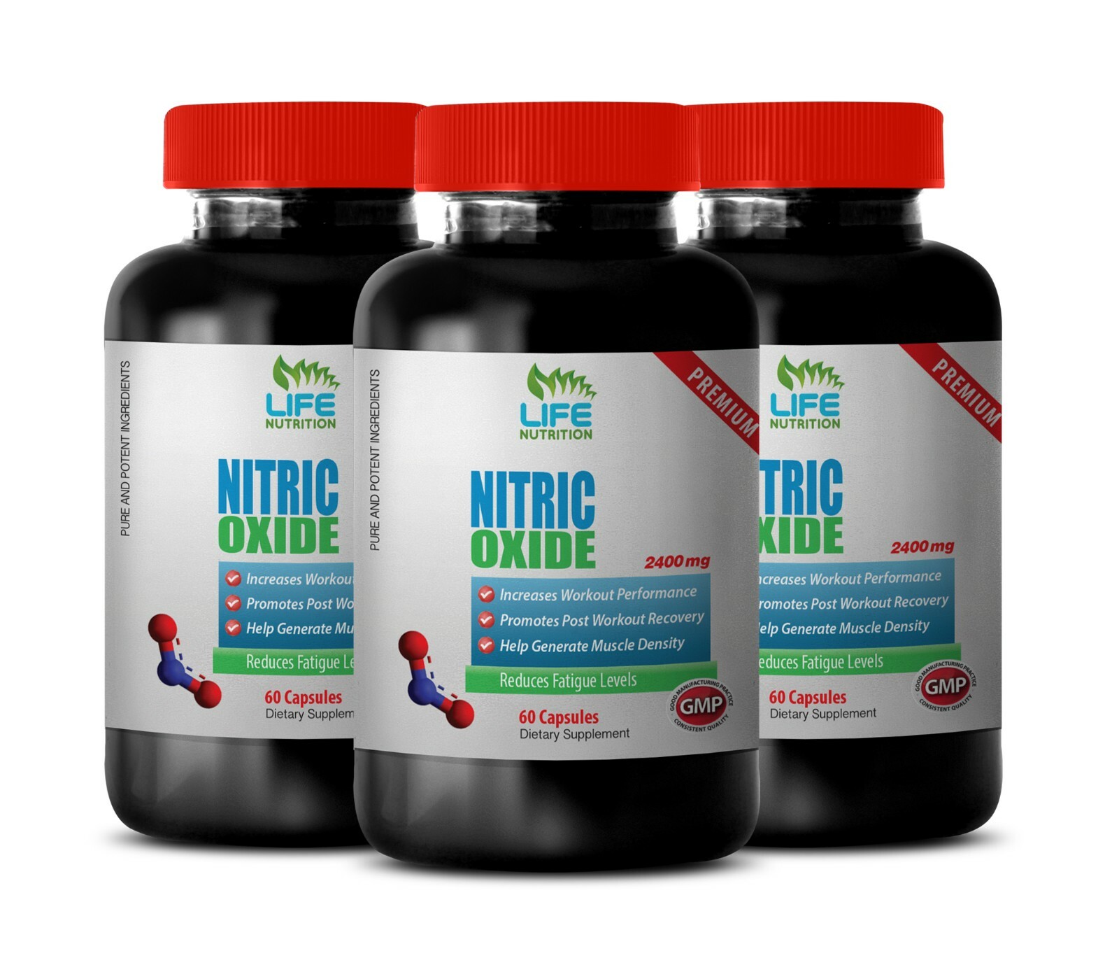 Nitric Oxide Muscle Pump 2400mg – POWER BCAA,Nitric Oxide MRI, Bodybuilding, 3B