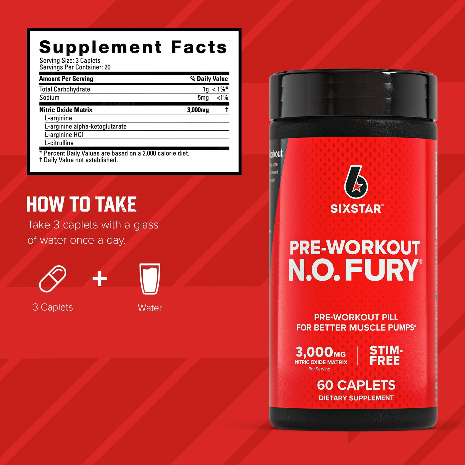 Suplemento De Oxido Nitrico Nitric Oxide Fury Pre- Entrenamiento | Pre-entre…