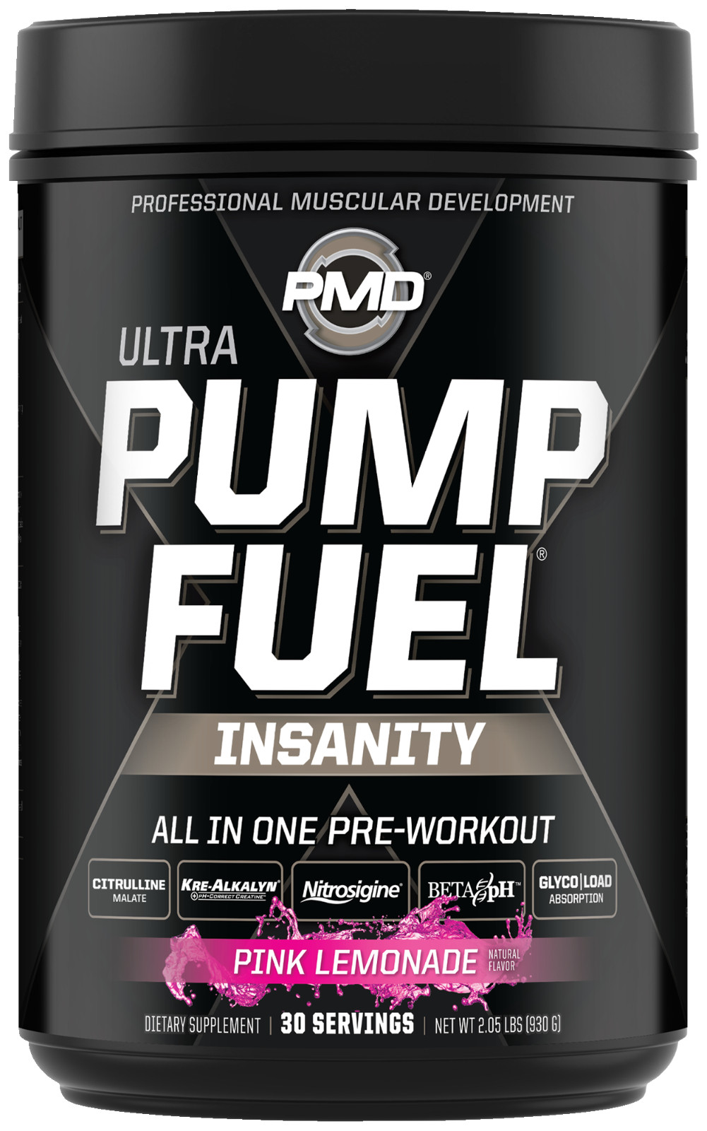 PUMP FUEL ULTRA INSANITY GLYCO LOAD PRE WORKOUT – Pink Lemonade (30 Servings)