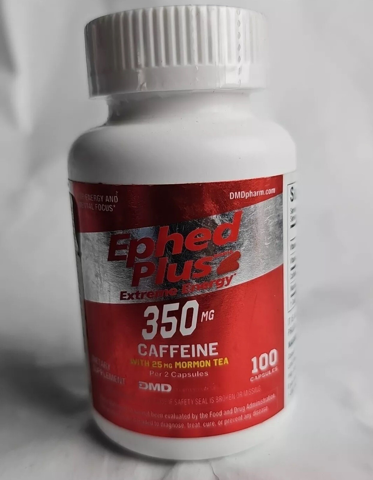Ephed Plus Extreme Energy Dietary Supplement 100ct Bottle Weight Loss FREE SHIP