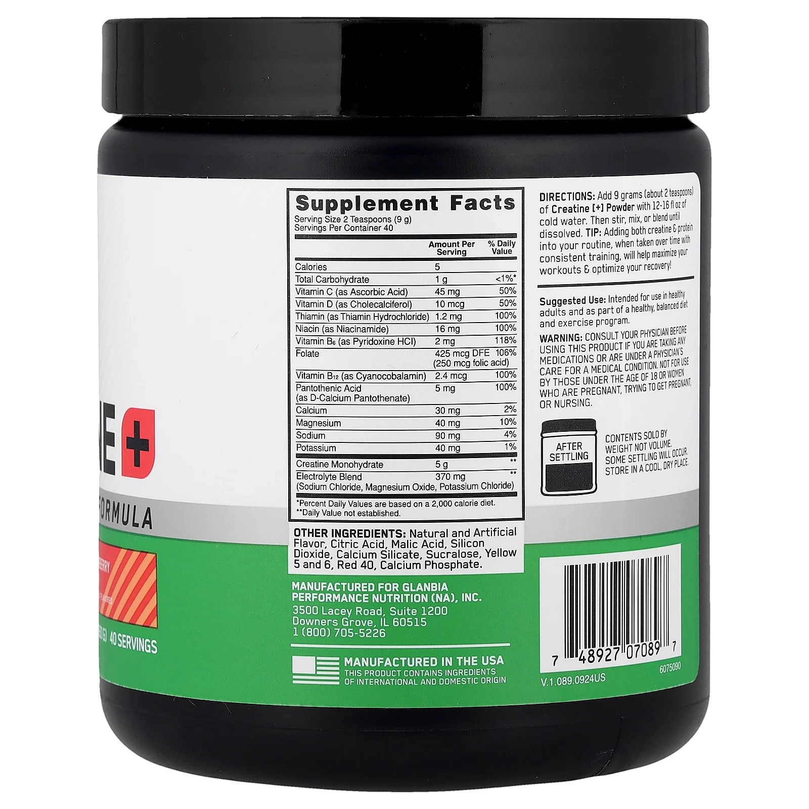 Creatine+, Strawberry Peach, 12.69 oz (360 g)