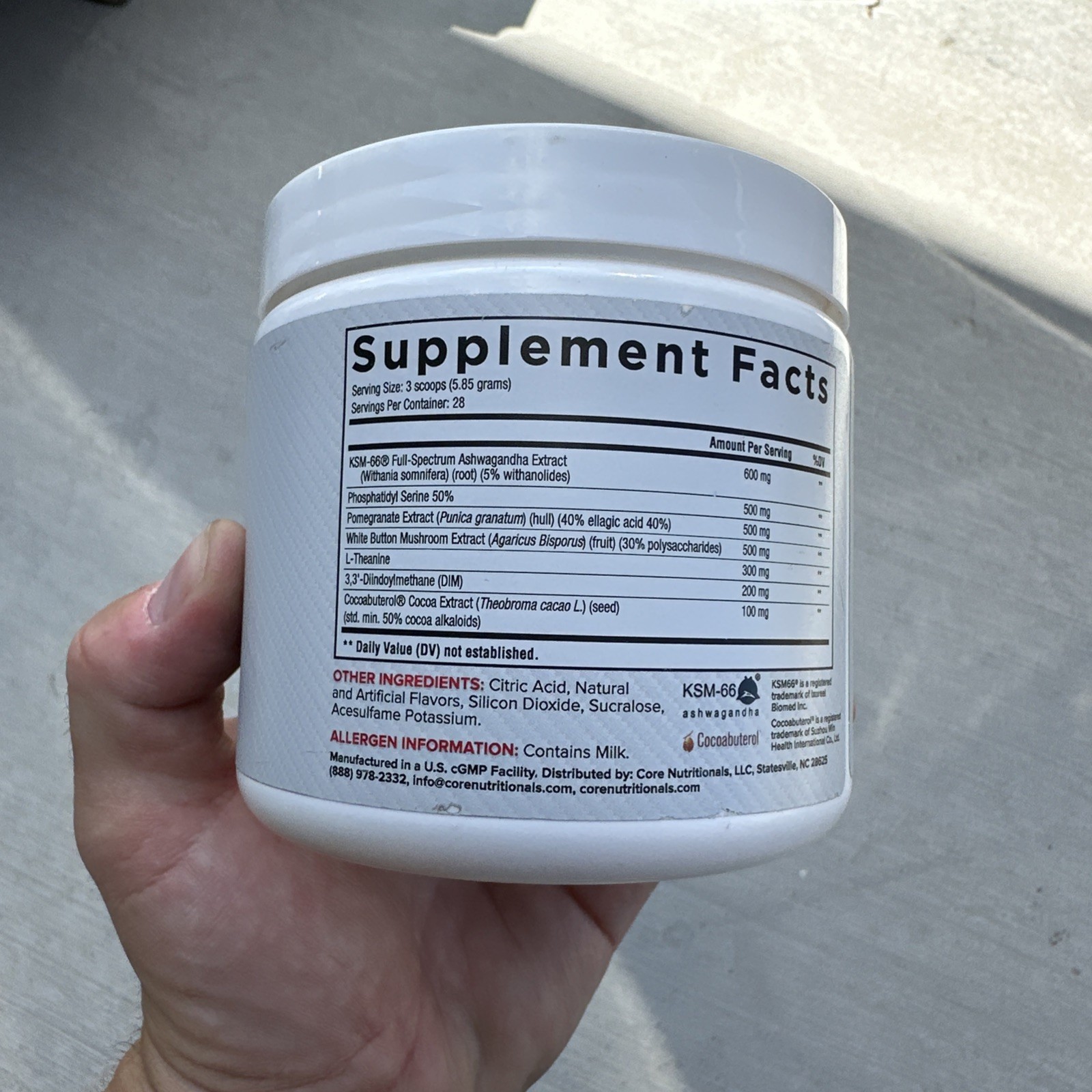 Core Nutritionals Hard Extreme Recomp Powder – 28 Ser – Pineapple Strawberry