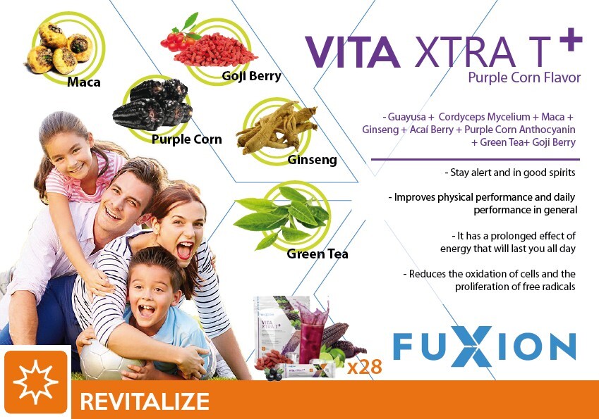 FUXION VITA XTRA T-Support Whole Day Energy W. MACA & GINSENG-1 Bag (28 sachets)