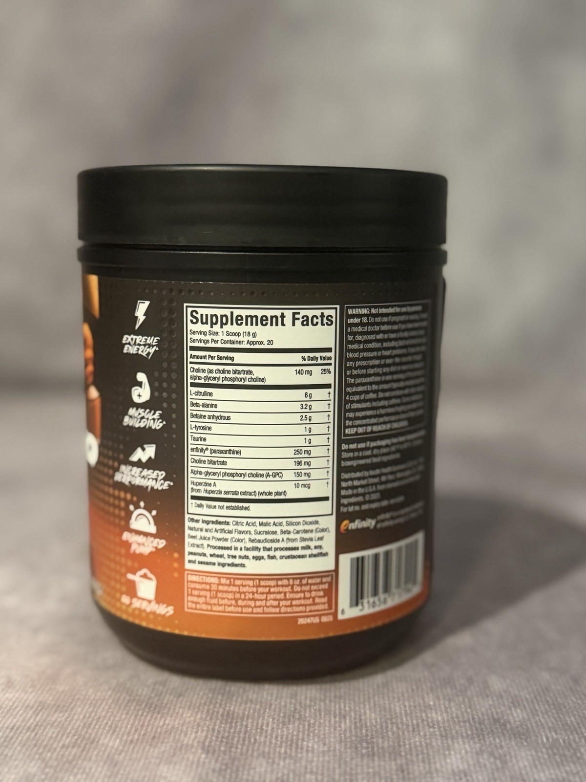 EuphoriQ Pre-Workout V2 – Boogieman Punch (20 Servings). Expiration Date 09/27